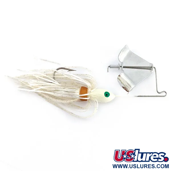  Strike King Pro-Buzz spinnerbait, nikiel/biały, 9 g  #21706