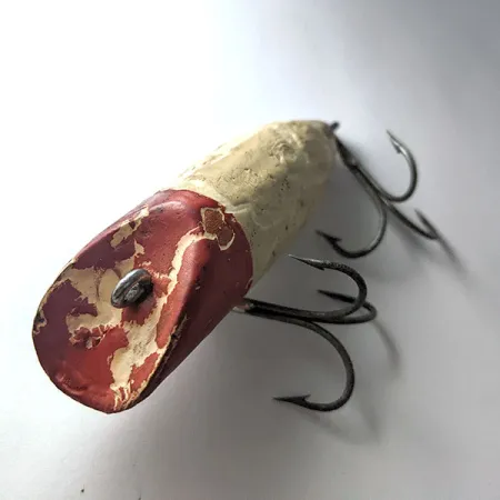 Vintage South Bend Bass Oreno Early No Eye Version, red/white, 17 g wobler #21720