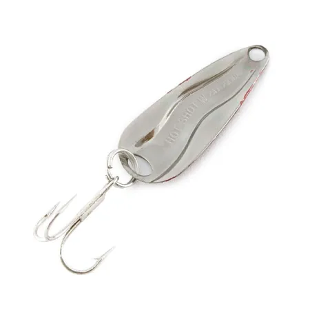 Luhr Jensen Hot Shot W, nikiel/czerwony, 1,3 g błystka wahadłowa #21772