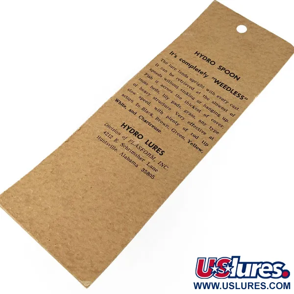 Hydro Lures Hydro Spoon, biały/zielony, 14 g błystka wahadłowa #21789