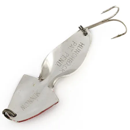 Hunchback Minnow, czerwony/biały/nikiel, 18 g błystka wahadłowa #21826