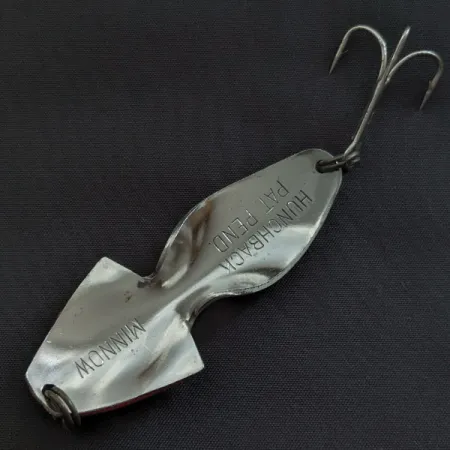 Hunchback Minnow, czerwony/biały/nikiel, 18 g błystka wahadłowa #21826