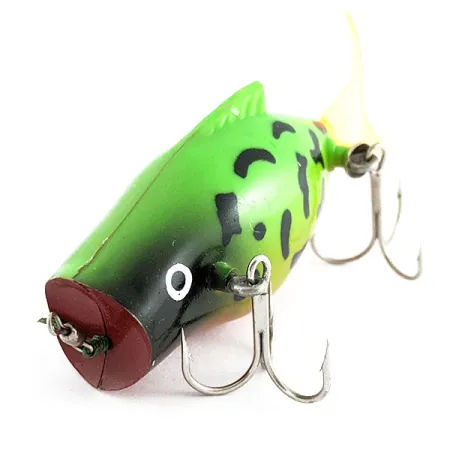 Powerpak Spring activated surface minnow (1990s), Fire tiger, 14 g wobler #21922