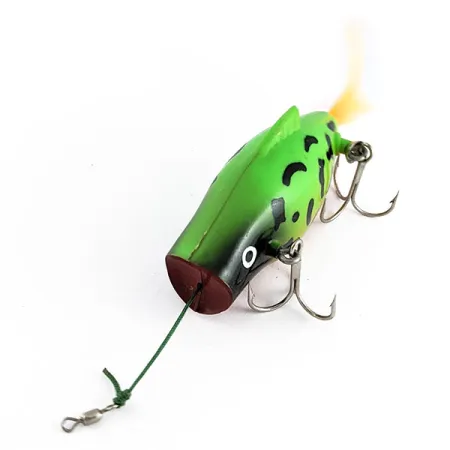 Powerpak Spring activated surface minnow (1990s), Fire tiger, 14 g wobler #21922