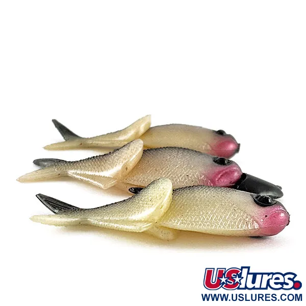 Creme Lit'l Fishie 2" Rigged Shad Black Back,  Shad Black Back, 7 g #21968