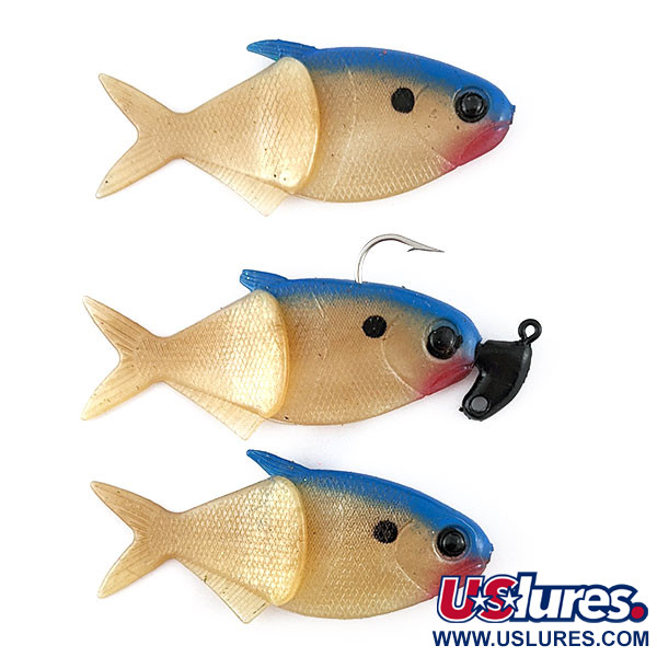 Creme Lure Co Creme Lit'l Fishie 3" Rigged Shad Blue Back, , 11 g wobler #21969