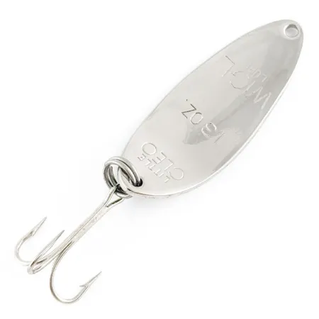 Acme Little Cleo (1980s), nikiel/zielony, 9 g błystka wahadłowa #21982