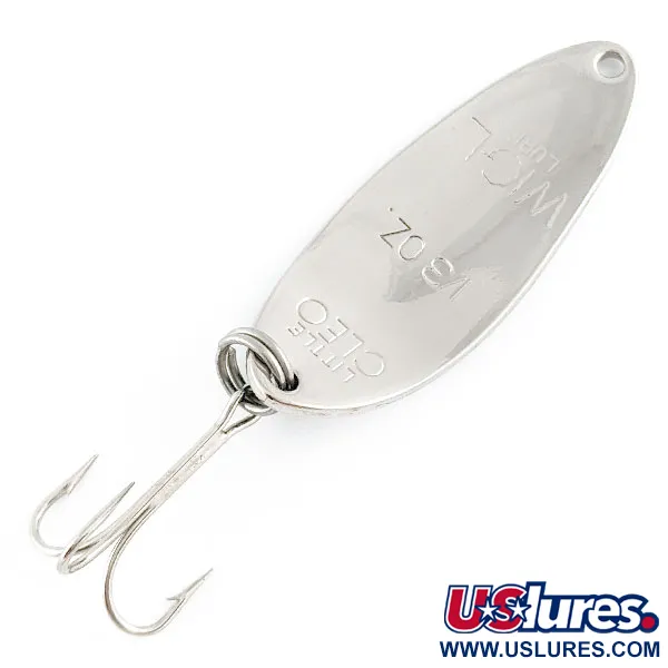  Acme Little Cleo (1980s), nikiel/zielony, 9 g błystka wahadłowa #21982