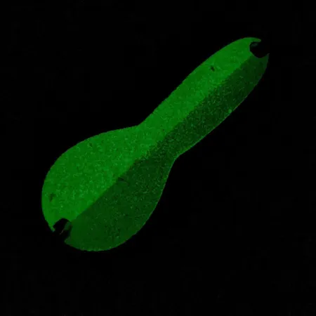 Glen Evans Loco 2, biało-zielony Glow - świeci w ciemności, 10 g błystka wahadłowa #22000