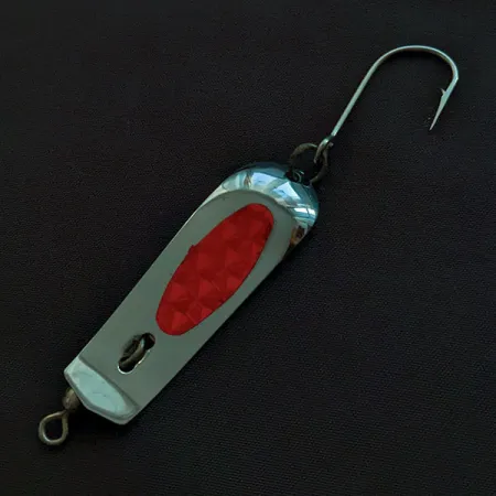 Les Davis  Pt Defiance Fishing Spoon, nikiel/czerwony, 5 g błystka wahadłowa #22056