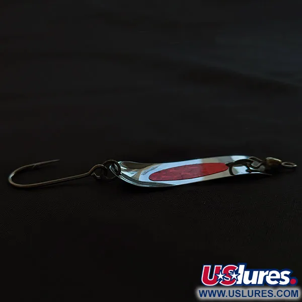 Les Davis  Pt Defiance Fishing Spoon, nikiel/czerwony, 5 g błystka wahadłowa #22056