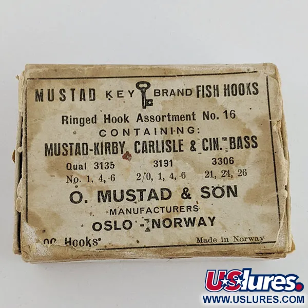 Mustad Ringed Hook Assortment №16