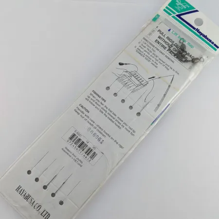 Hayabusa Sabiki S502-E  Saltwater Hot Hooks  (4 Hooks-40lb Main line-30lb Branch Line) #22201