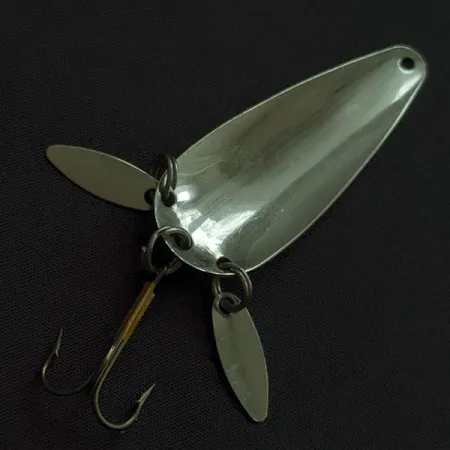 Luhr Jensen Rattlesnake, nikiel/czerwony, 12 g błystka wahadłowa #22274