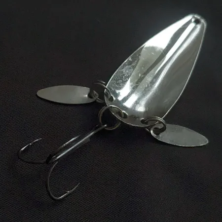 Luhr Jensen Rattlesnake, nikiel/czerwony, 12 g błystka wahadłowa #22352