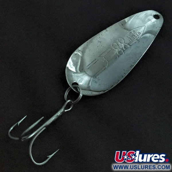  Luhr Jensen Rocket 88, nikiel/czerwony/biały, 14 g błystka wahadłowa #22399