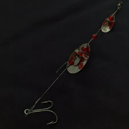 Weller Tandem June-Bug, nikiel/czerwony, 10 g błystka obrotowa #22406