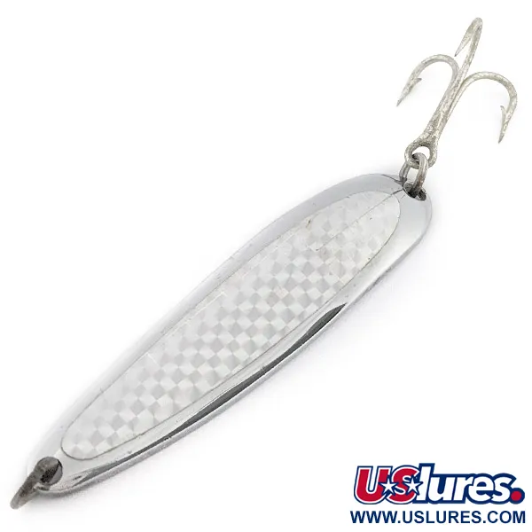 Luhr Jensen Krocodile #4, nikiel/hologram, 19 g błystka wahadłowa #22475