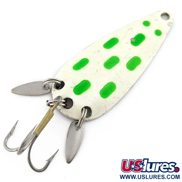 Marathon  Marathon, perła biała/nikiel/zielony, 12 g błystka wahadłowa #22496