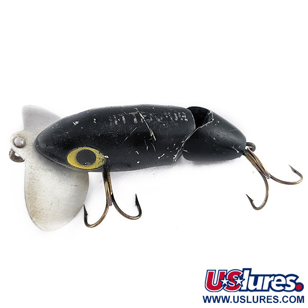  Fred Arbogast Jitterbug Jointed, Black, 10 g wobler #22524