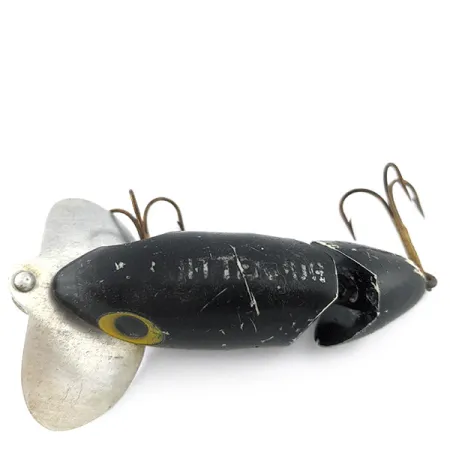 Fred Arbogast Jitterbug Jointed, Black, 10 g wobler #22524