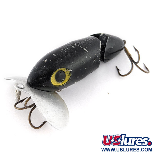  Fred Arbogast Jitterbug Jointed, Black, 10 g wobler #22524