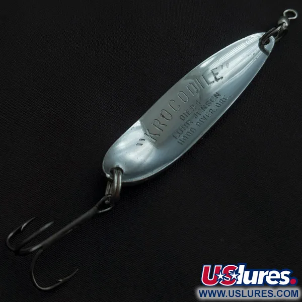 Luhr Jensen Krocodile #4, nikiel, 19 g błystka wahadłowa #22533