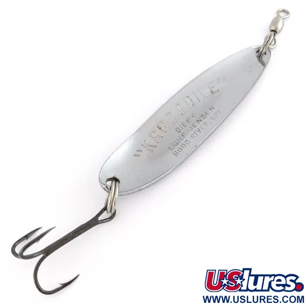 Luhr Jensen Krocodile #4, nikiel, 19 g błystka wahadłowa #22533