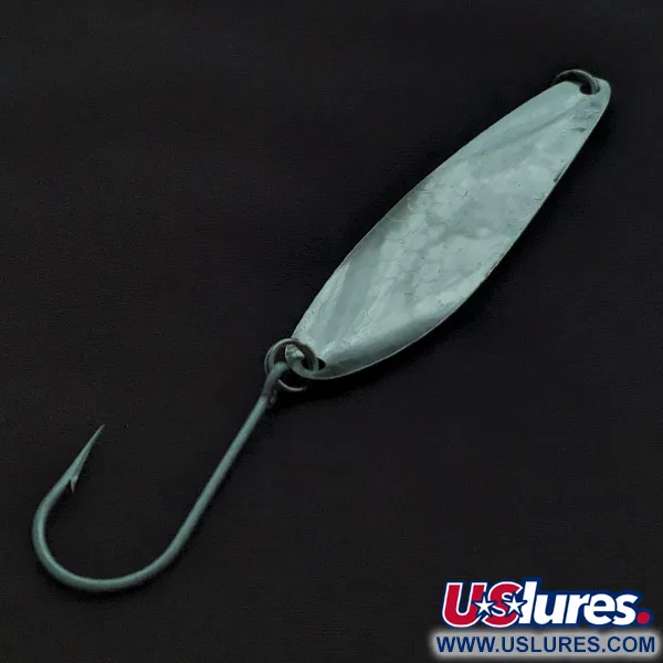   Luhr Jensen Coyote spoon Glow, nikiel/zielony/biały Glow - świeci w ciemności, 7 g błystka wahadłowa #22552