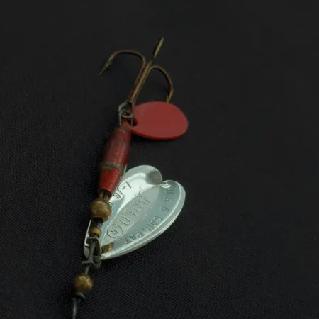 Les Davis Bolo, nikiel/czerwony, 3 g błystka obrotowa #22719