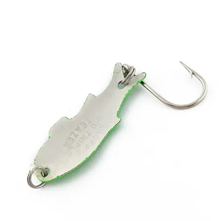 Shoff's Big Triple Teazer UV, biała perła/zielone UV , 2 g błystka wahadłowa #22782