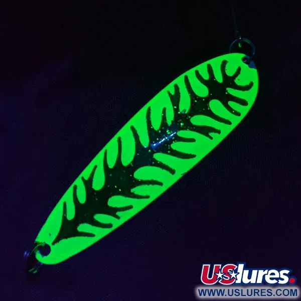  The Producers Hookster Totem #4 UV, biały/żółty/zielony brokat UV, 8 g błystka wahadłowa #22788