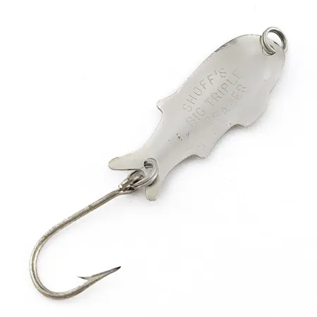 Shoff's Big Triple Teazer, nikiel/zielony hologram, 2 g błystka wahadłowa #22812