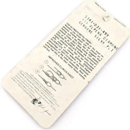 Luhr Jensen Alpena Diamond, silver, 4,5 g błystka wahadłowa #22815