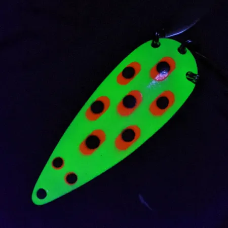 Luhr Jensen Rattlesnake, nikiel/żółty/czerwony/czarny, 17 g błystka wahadłowa #22856