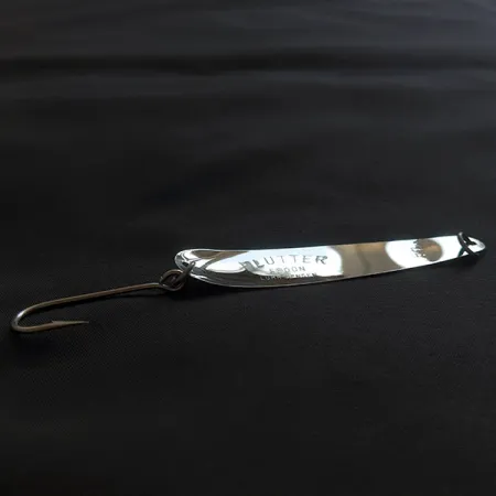 Luhr Jensen Flutter Spoon 44 Glow, nikiel/biały/zielony Glow - świeci w ciemności, 4 g błystka wahadłowa #22875