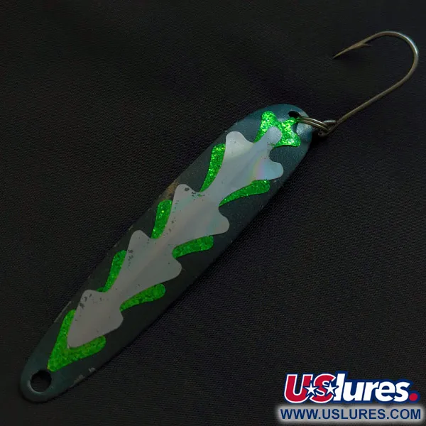 Stinger Michigan Flutter Spoon, czarny/biały/hologram, 8 g błystka wahadłowa #22877