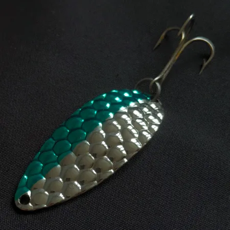 Acme Little Cleo bubbles, nikiel/zielony, 11 g błystka wahadłowa #22888