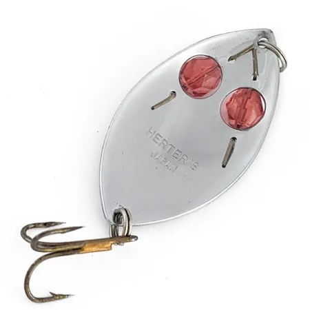 Herter's Glass Eye Spoon, nikiel/czerwone oczy, 11 g błystka wahadłowa #22959