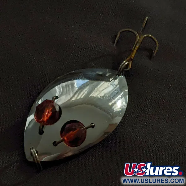 Herter's Glass Eye Spoon, nikiel/czerwone oczy, 11 g błystka wahadłowa #22959