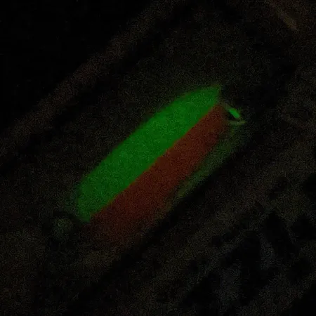 Andy Reekers Grizzly #3 Glow, czerwony/biały Glow, 4,5 g błystka wahadłowa #22974