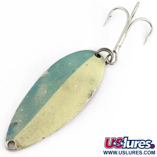 Seneca Little Cleo (Hula Girl) świeci w ciemności, nikiel/biały/niebieski Glow - świeci w ciemności, 21 g błystka wahadłowa #23040