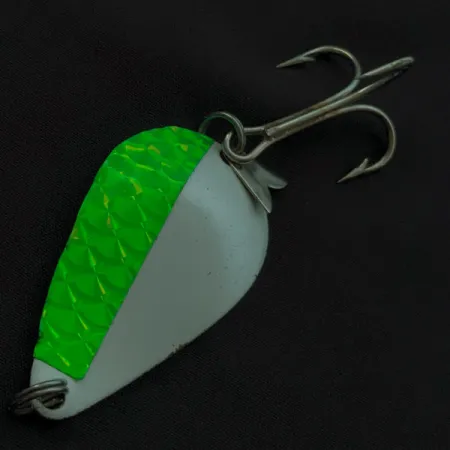 Acme K.O. Wobbler, white pearl/green, 21 g błystka wahadłowa #23056