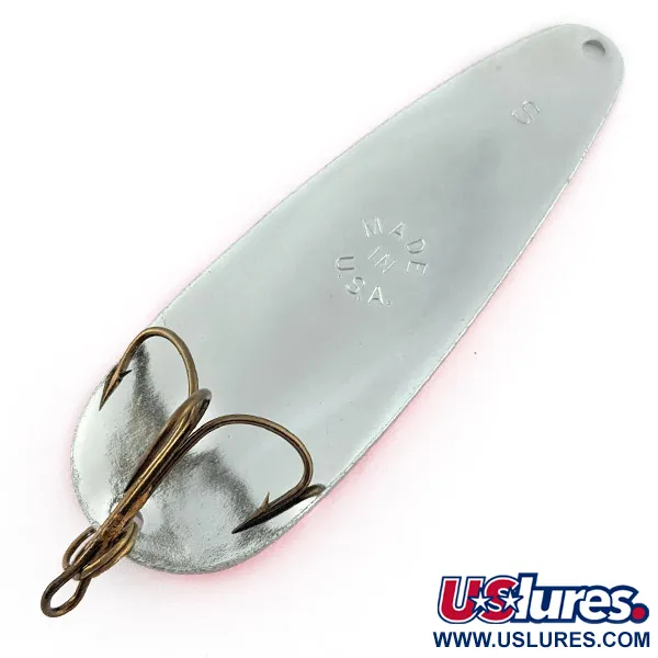  Worth Chippewa Steel Spoon UV (świeci w ultrafiolecie), nikiel/różowy UV, 28 g błystka wahadłowa #23155
