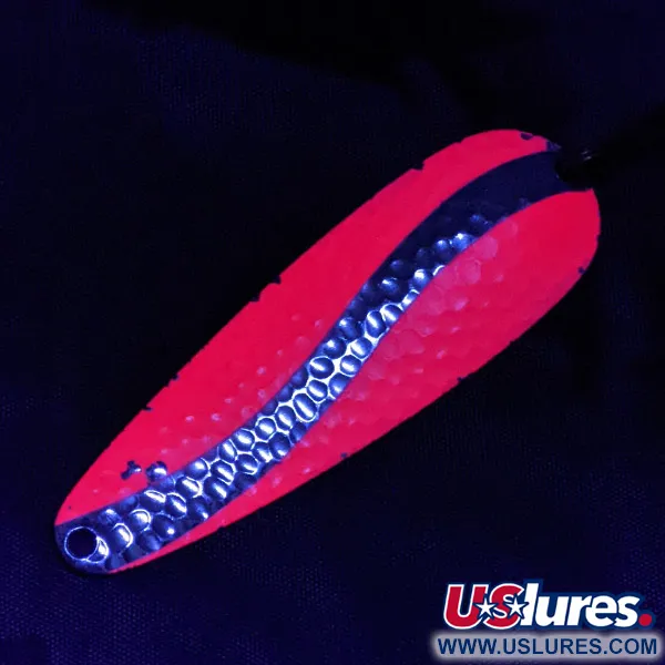  Worth Chippewa Steel Spoon UV (świeci w ultrafiolecie), nikiel/różowy UV, 28 g błystka wahadłowa #23155