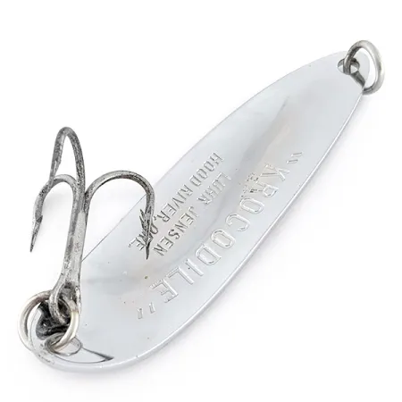 Luhr Jensen Krocodile #5, nikiel/czerwony, 28 g błystka wahadłowa #23160