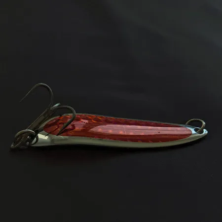 Luhr Jensen Krocodile #5, nikiel/czerwony, 28 g błystka wahadłowa #23160