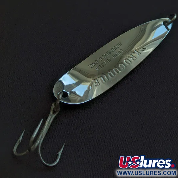 Luhr Jensen Krocodile #5, nikiel/czerwony, 28 g błystka wahadłowa #23160