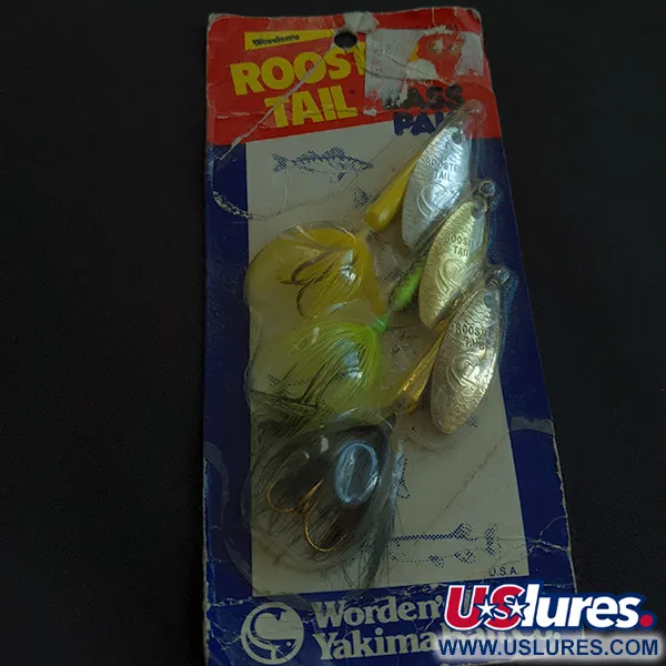 Yakima Bait Worden's Original Rooster Tail Bass Pak, srebrny/złoty/żółty/zielony, 7 g błystka obrotowa #23168