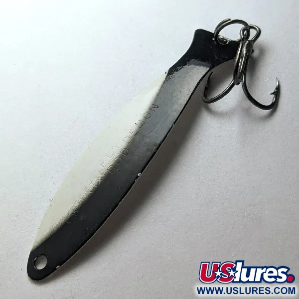  Worth Fly Rod Demon, czarny/biały/nikiel, 2,5 g błystka wahadłowa #23175